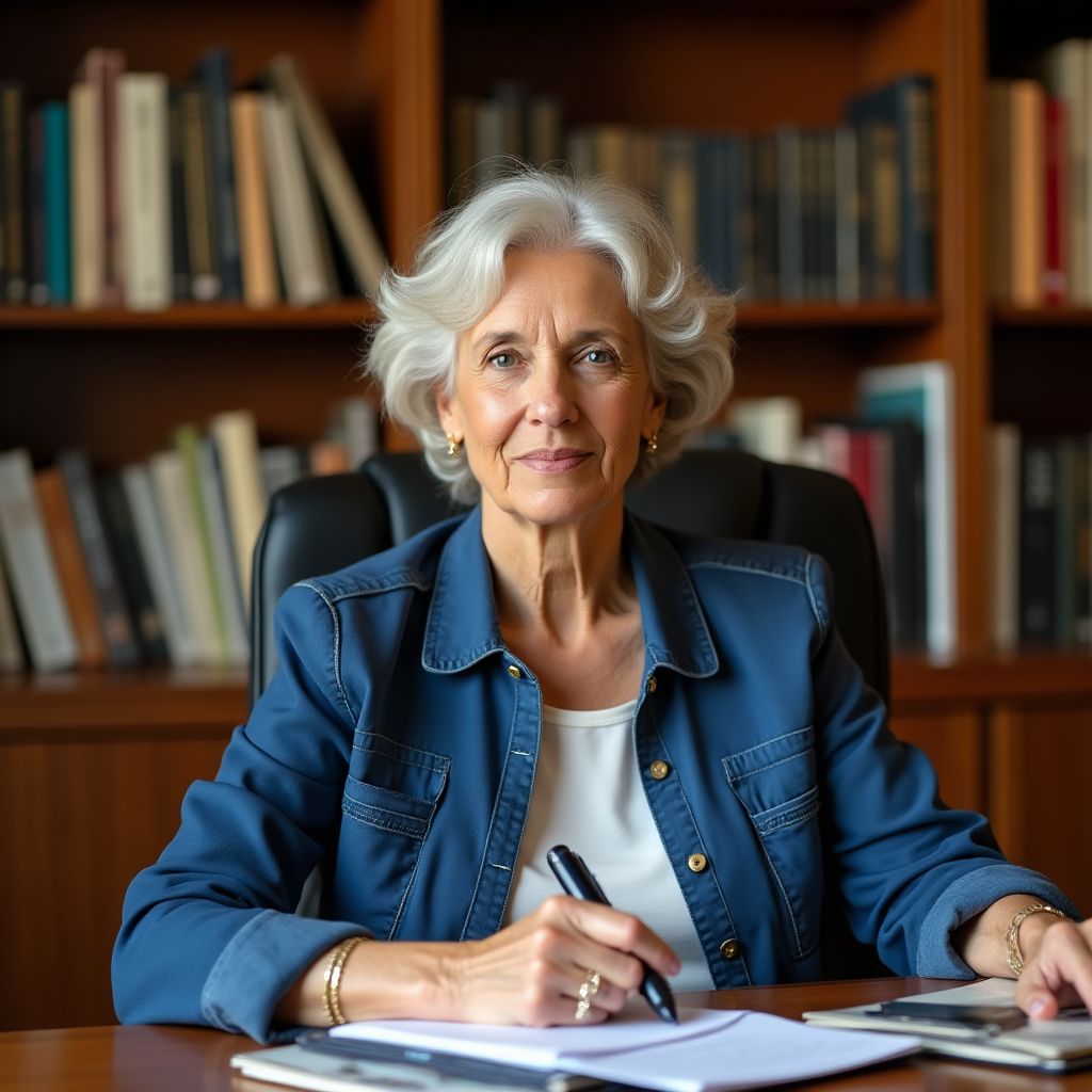 Foto de Laura, directora de escuela
